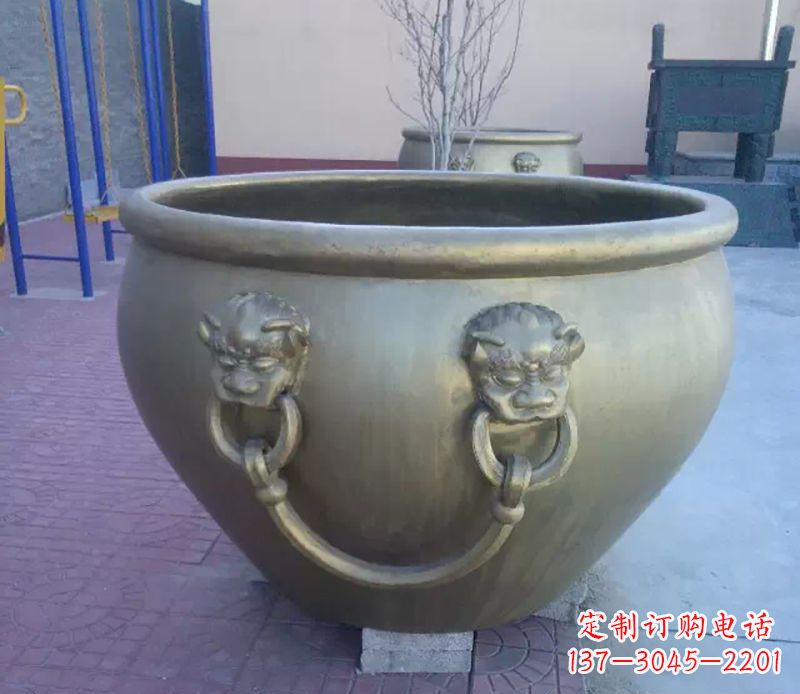 南阳铜雕水缸