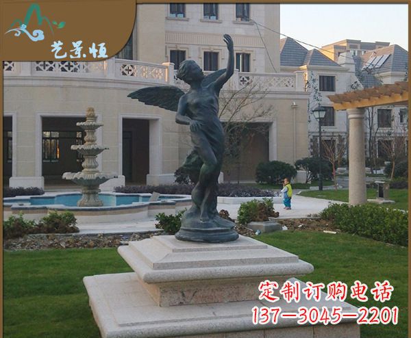 南阳铜雕西方天使人物雕塑1