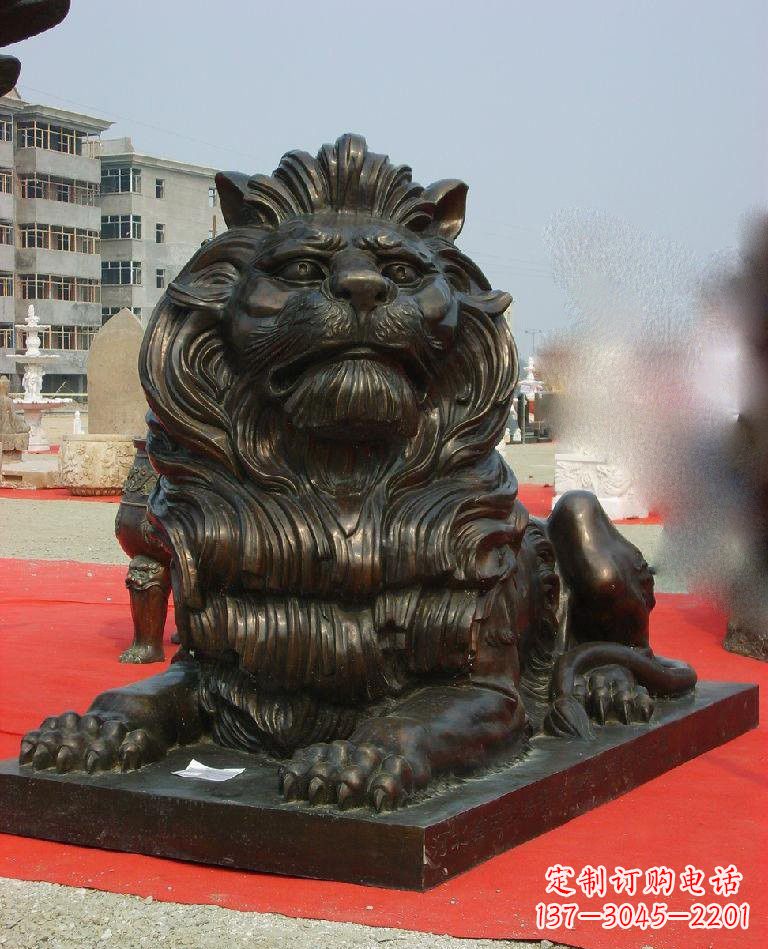 南阳铜雕西洋狮子222