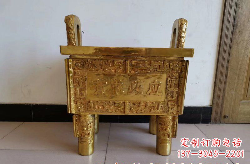 南阳铜雕香炉雕塑