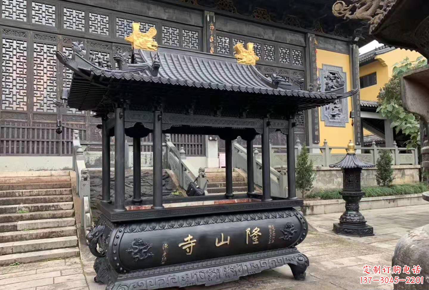 南阳铜雕香炉寺庙景观户外摆件