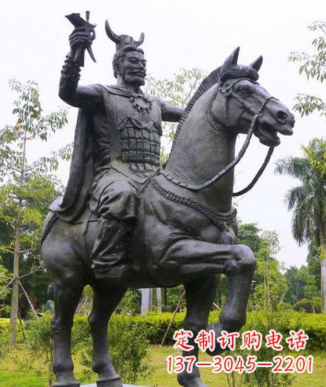南阳铜雕炎帝骑马