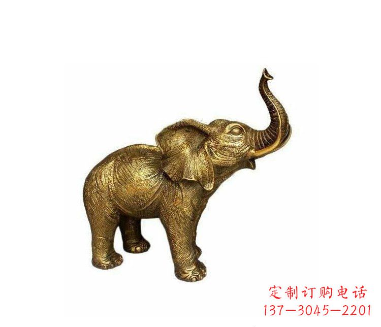 南阳铜雕园林动物小象雕塑