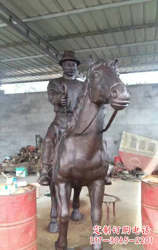 南阳铜雕园林动物马雕塑