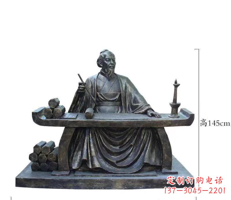 南阳铜雕张仲景人物