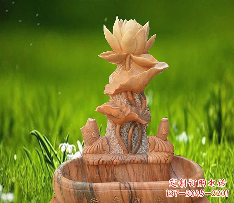 南阳晚霞红景观荷花水池