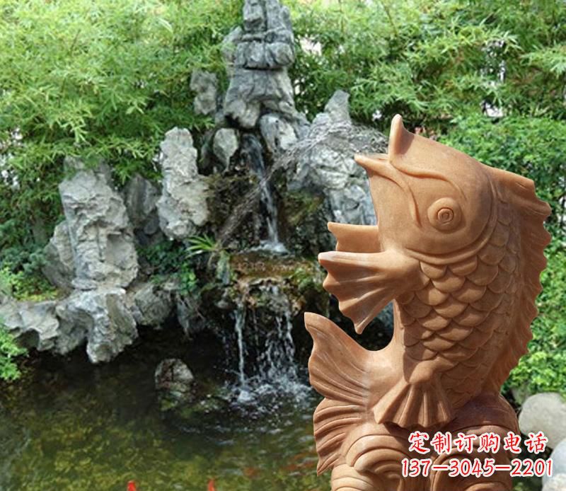 南阳晚霞红鲤鱼喷泉