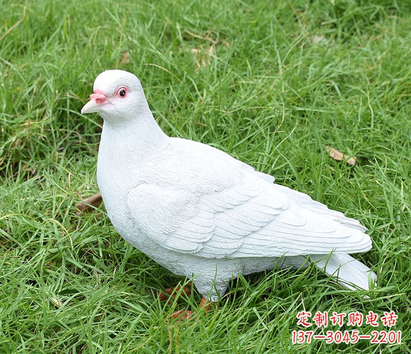 南阳潍坊和平鸽雕塑女孩