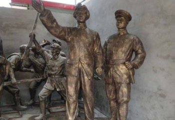 南阳青年时期毛主席铜雕，纪念未来的英雄