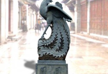 南阳匠心之作——青石仿古凤凰雕塑