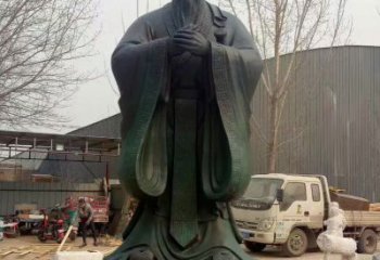 南阳青铜孔子雕塑，传承中华优秀文化