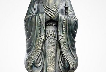 南阳青铜孔子像——独特的品格雕塑