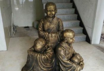 南阳中国领雕塑推出的金色佛祖三像是一件令人惊…