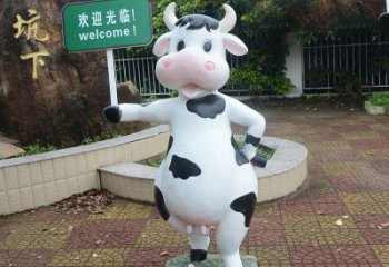 南阳中领雕塑：生肖牛卡通雕塑