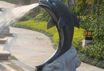 南阳海豚雕塑：惊艳世间，把精灵捧在掌心