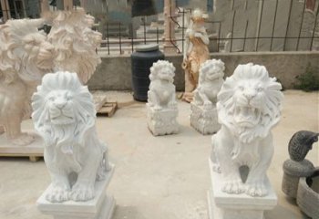 南阳传承欧式历史的狮子雕塑