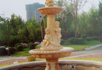 南阳石雕喷泉龙头——美观优雅的水景定制