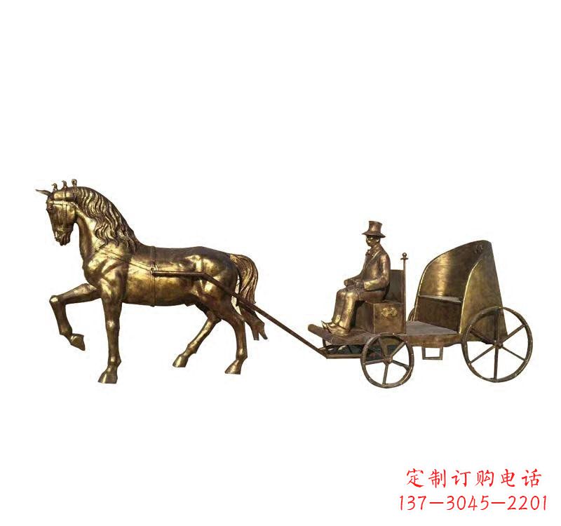 南阳西方马车铜雕