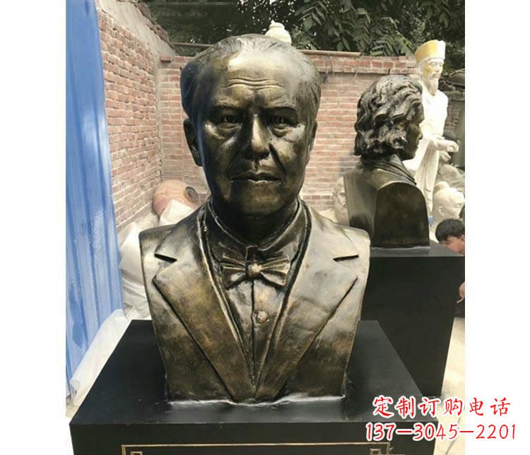 南阳西方名人爱迪生胸像铜雕