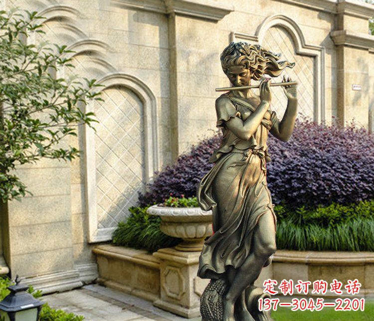 南阳西方女人别墅景观铜雕塑