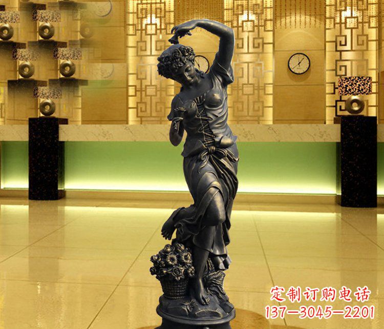 南阳西方女人别墅景观铜雕