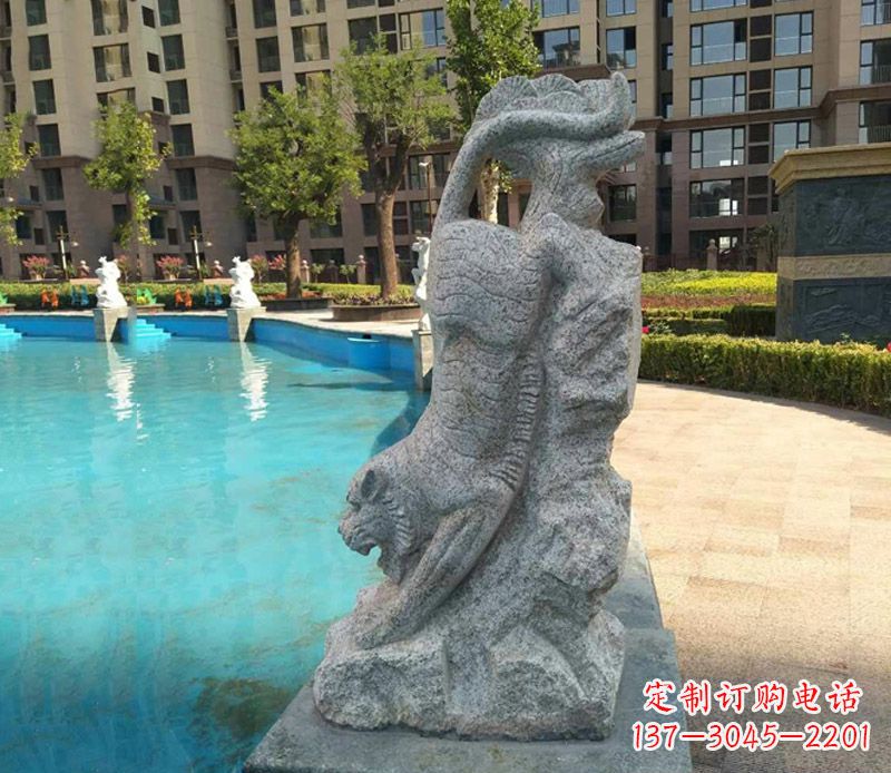 南阳下山老虎石雕