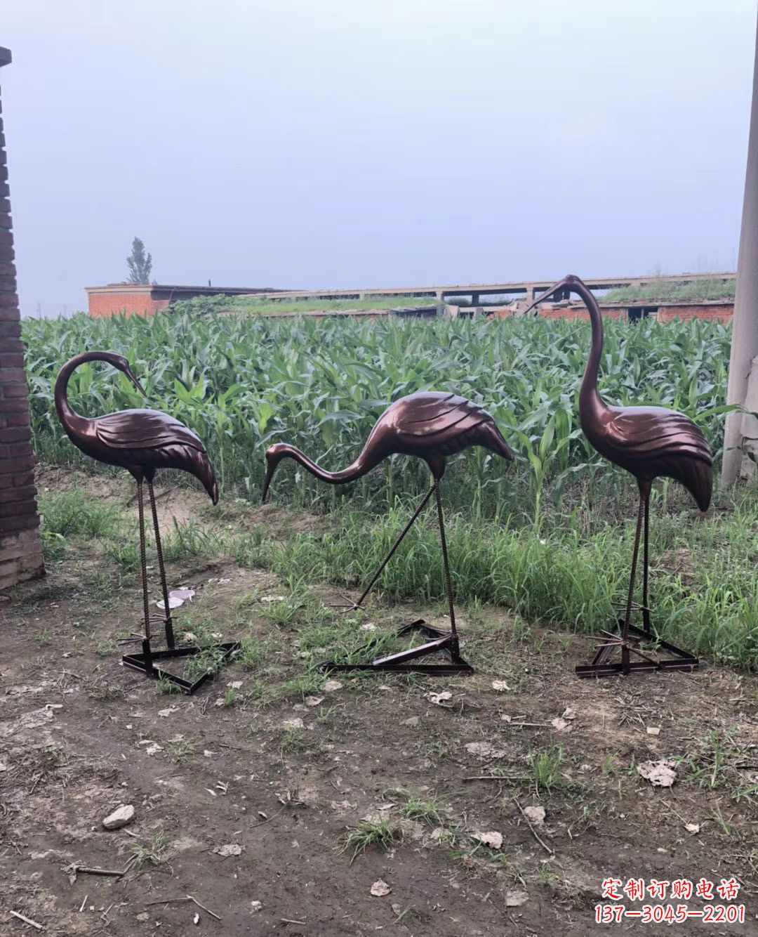 南阳仙鹤雕塑