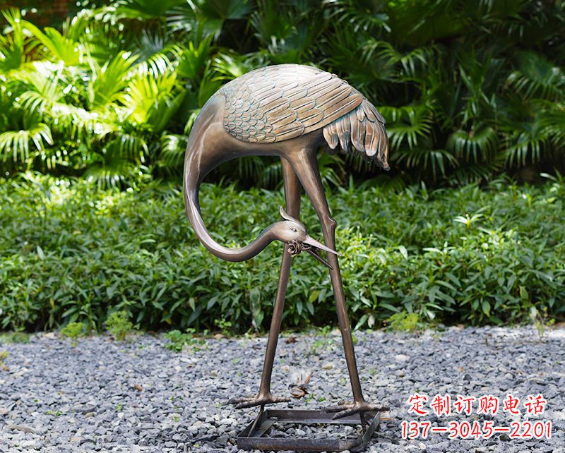 南阳仙鹤雕塑喷泉