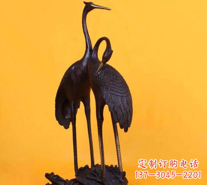 南阳仙鹤雕塑铜