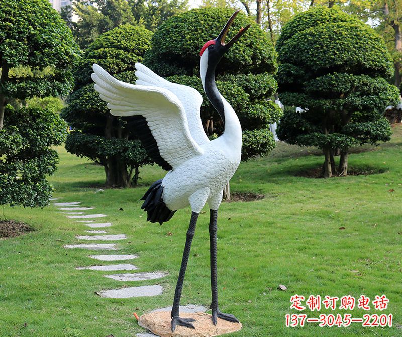 南阳仙鹤金属雕塑