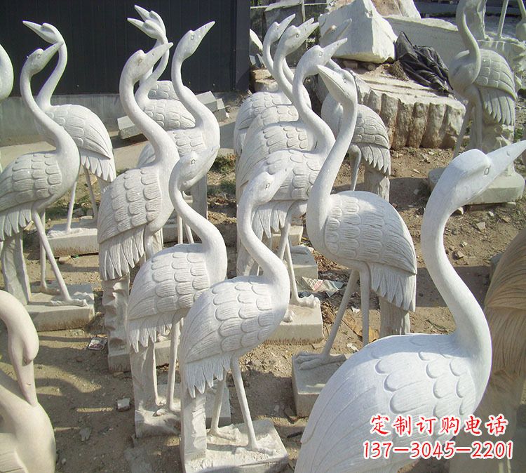 南阳仙鹤石雕石雕