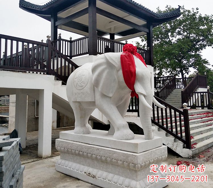 南阳小孩大象石雕