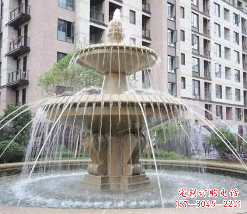 南阳小区大型喷泉景观石雕