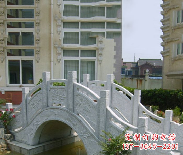 南阳小区景观大理石拱桥 (2)
