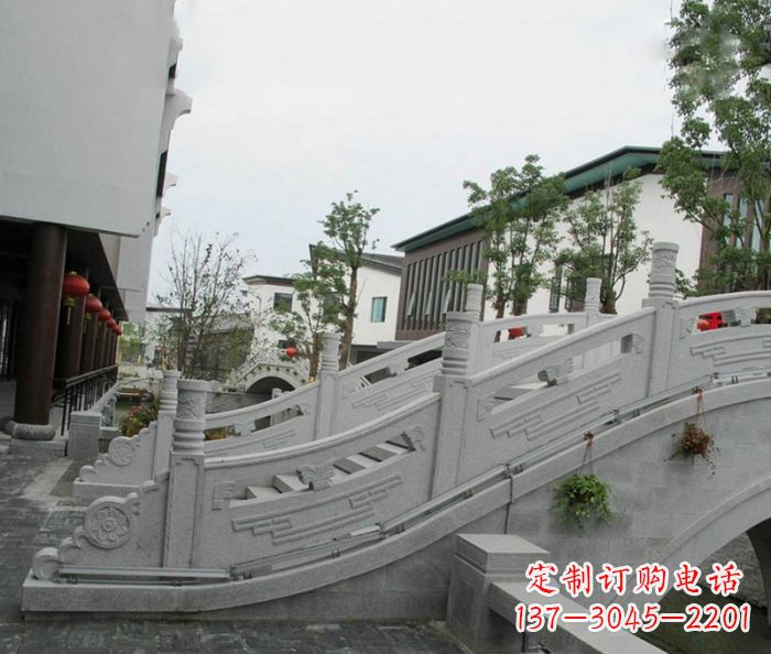 南阳小区景观大理石拱桥