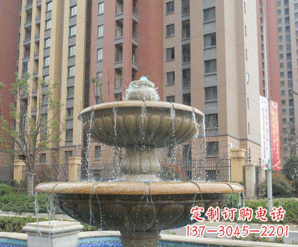 南阳小区景观大理石喷泉石雕