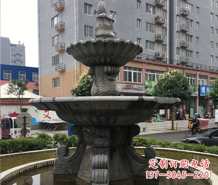 南阳小区景观仿古喷泉石雕