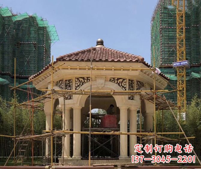 南阳小区景观欧式凉亭石雕