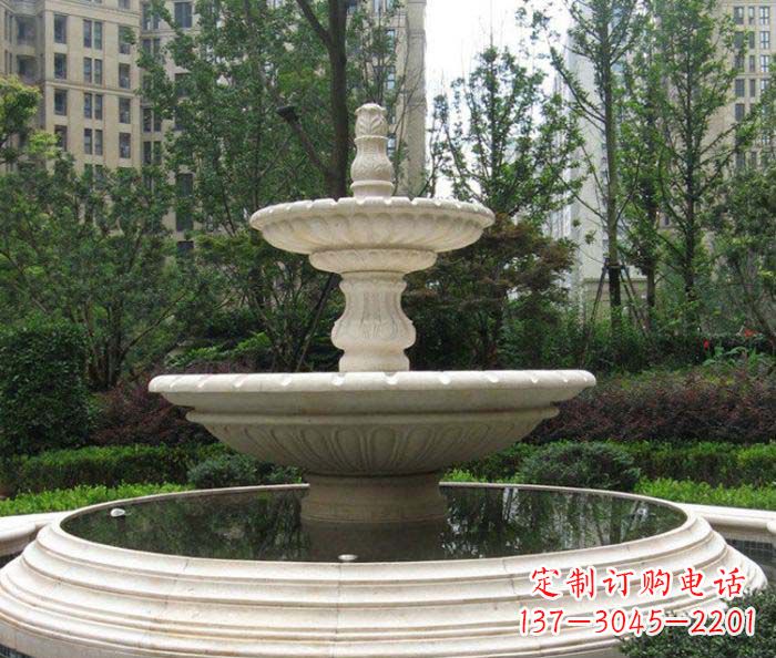 南阳小区景观欧式喷泉石雕 (2)