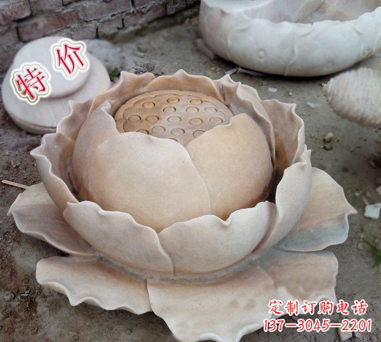 南阳小区莲花石雕