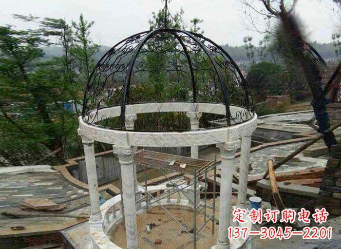 南阳小区欧式圆顶凉亭石雕