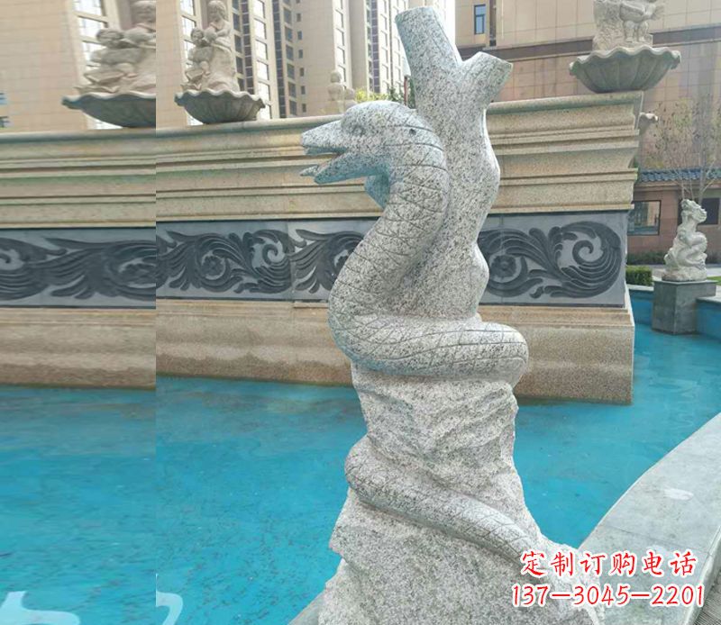 南阳小区十二生肖雕塑动物石雕