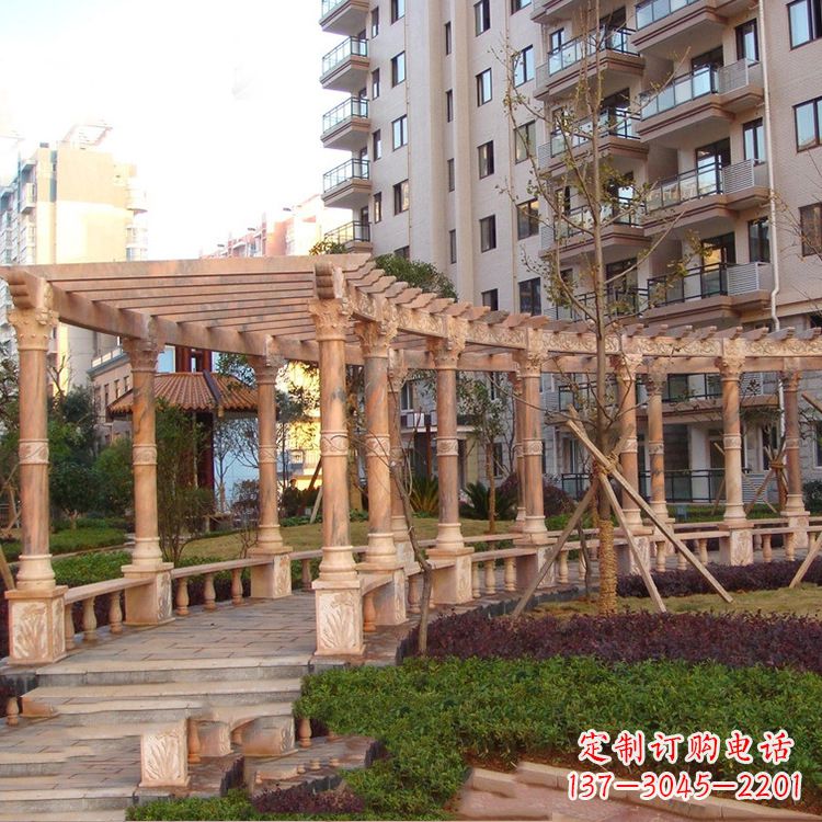 南阳小区石雕花架长廊