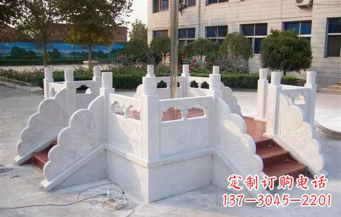南阳校园汉白玉升旗台