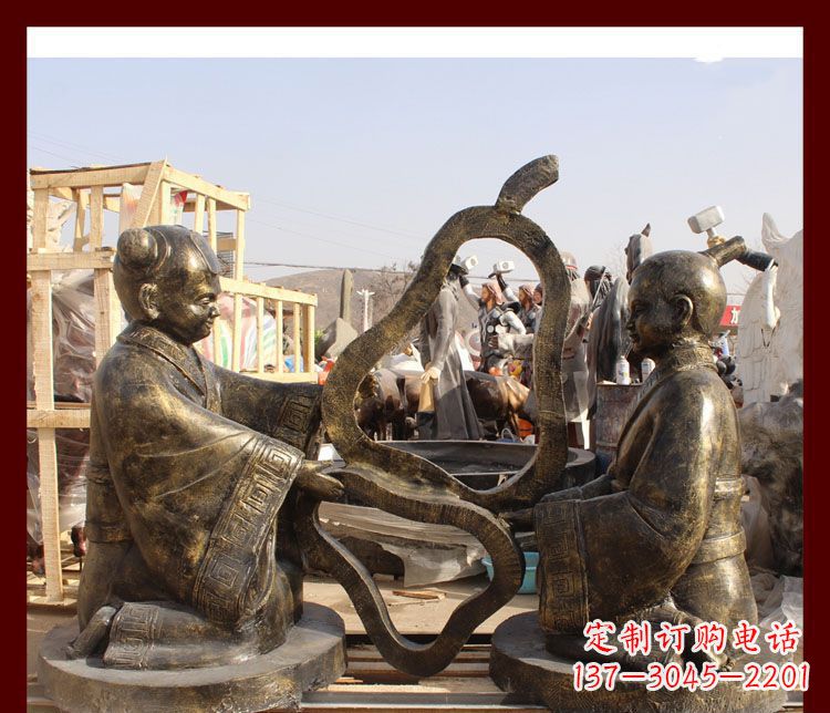 南阳校园孔融让梨铜雕