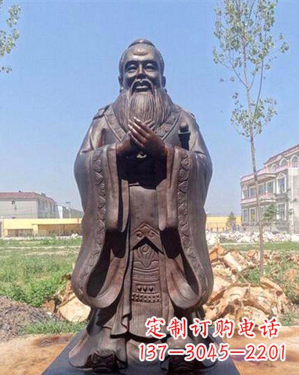 南阳校园孔子雕像 (2)