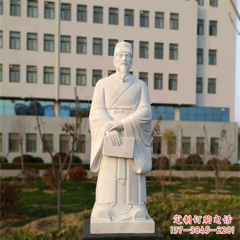 南阳校园名人汉白玉雕塑医院医学院古代著名人物雕像