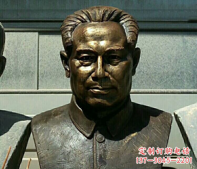 南阳校园周恩来胸像铜雕