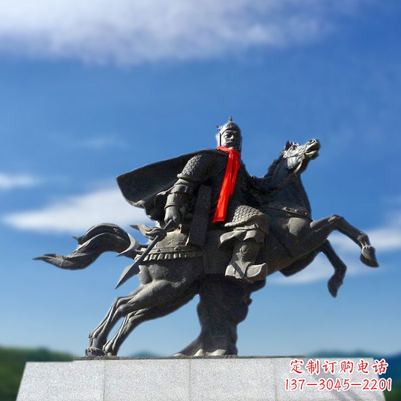 南阳薛仁贵西征雕塑-唐初著名将领中国历史名人雕像