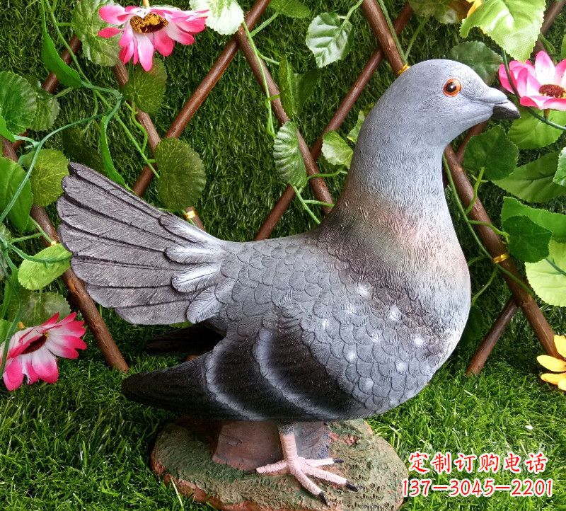 南阳学生和平鸽雕塑